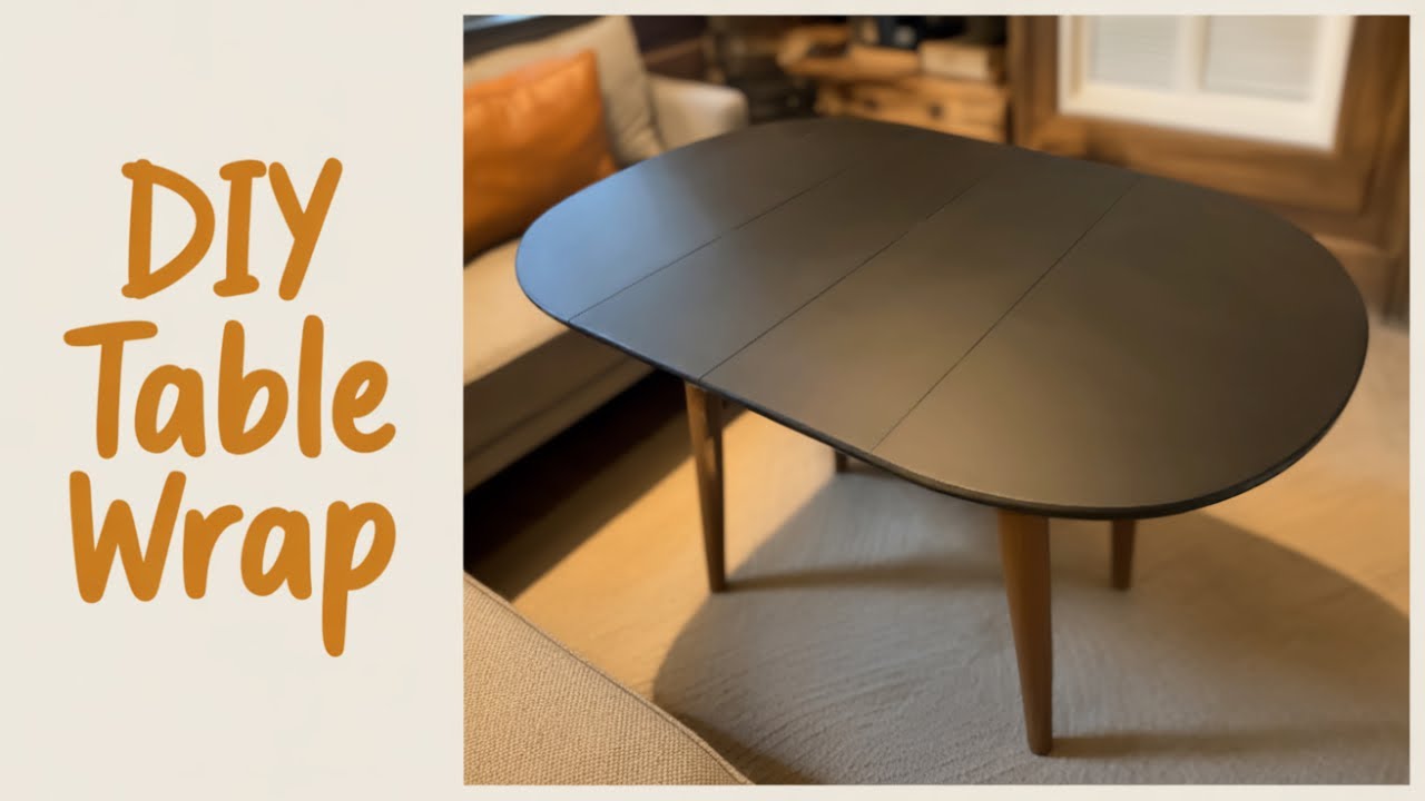How to Wrap a Wooden Dining Table with 3M Di-Noc Film | DIY Table Makeover Tutorial