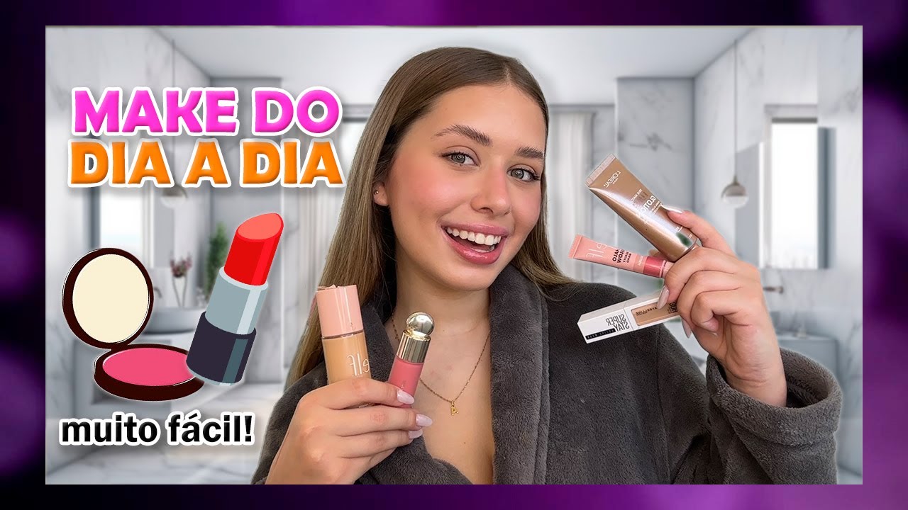 COMO EU FAÇO A MINHA MAQUIAGEM DO DIA A DIA | *Super Fácil! - Luiza Vinco