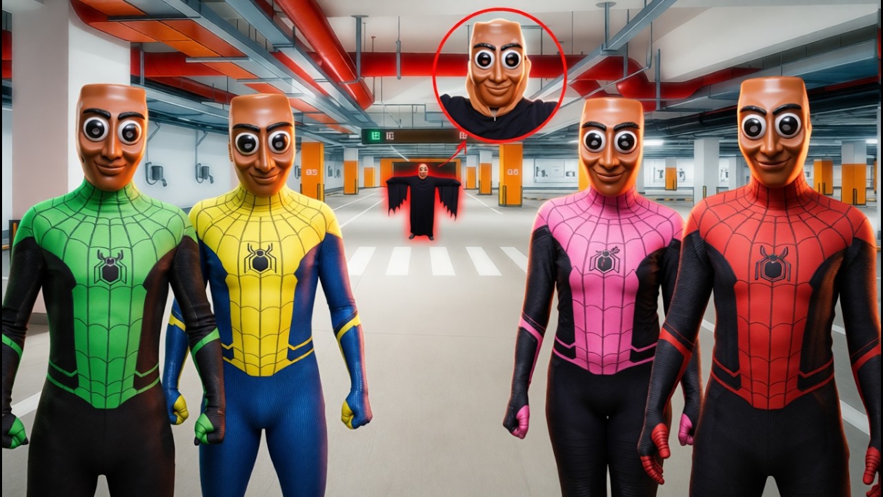 Aranha Vermelha Salva 3 Irmãos Homem-Aranha da Maldição de Tung Tung Sahur