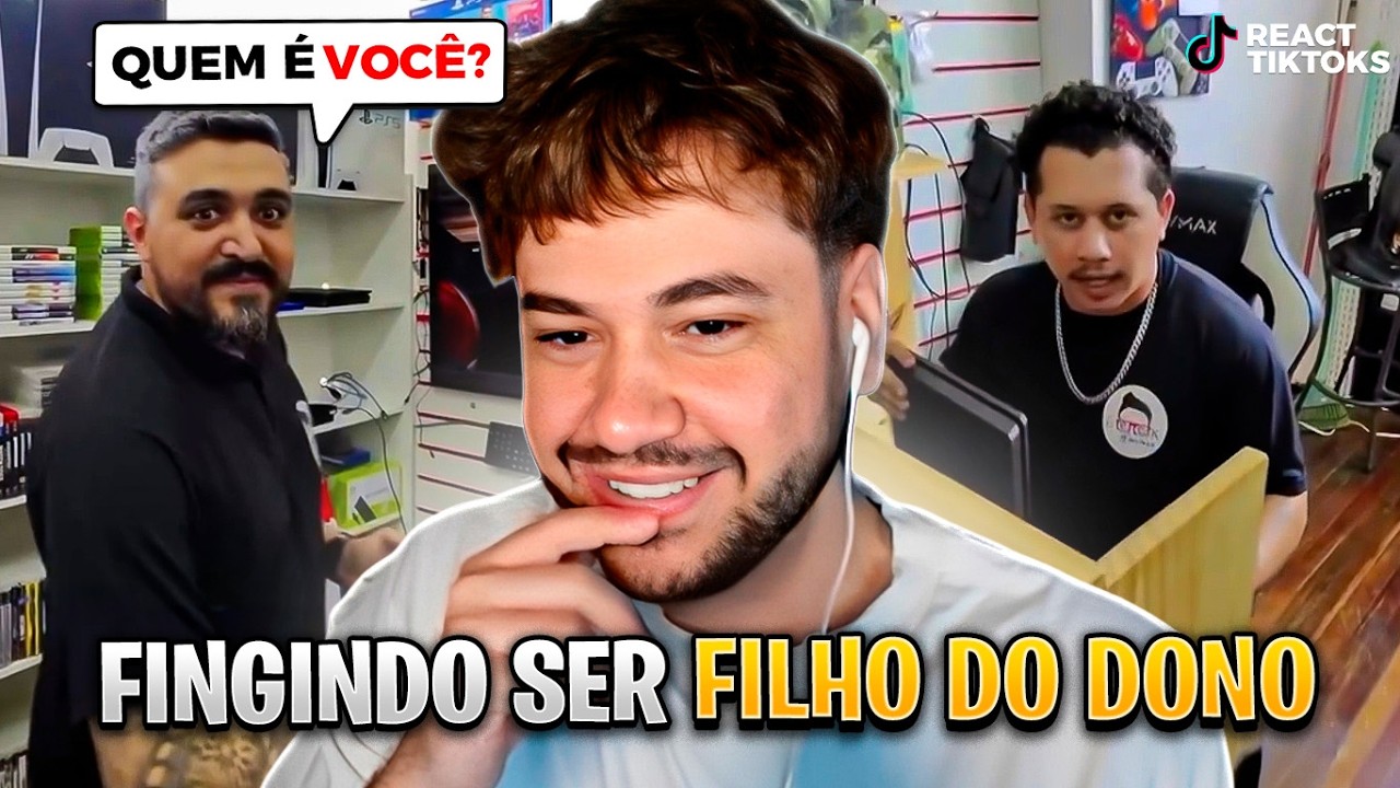 FINGINDO SER FILHO DO DONO DAS LOJAS KKKKK - React Tiktoks
