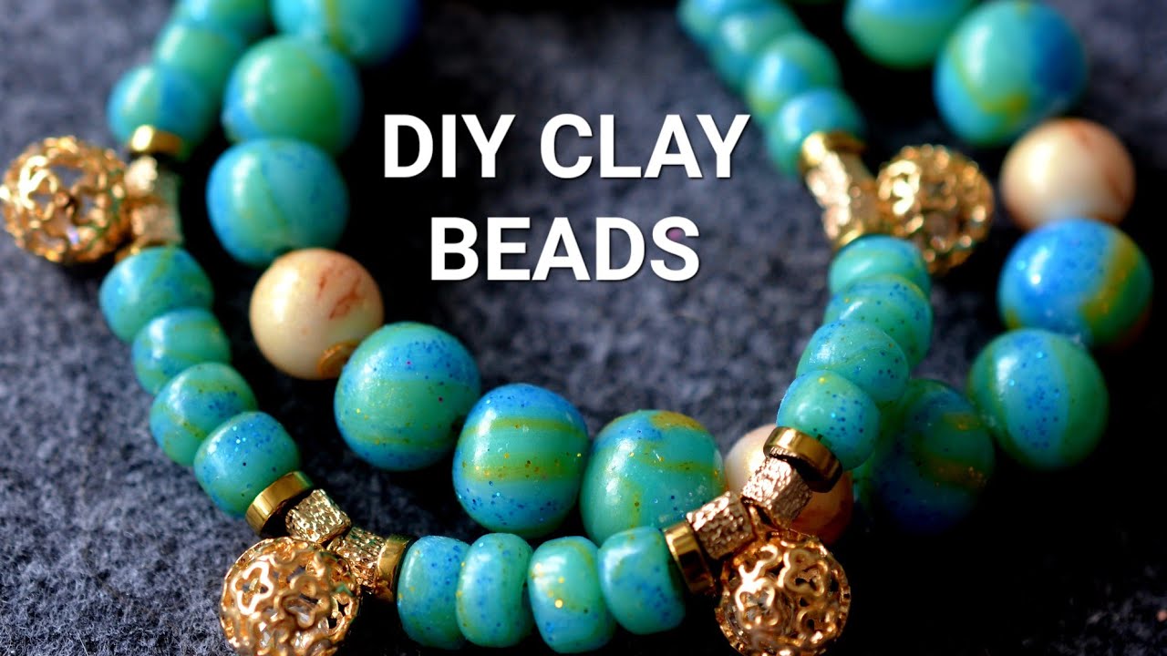 How to make clay beads for your own jewelry (EASY!)