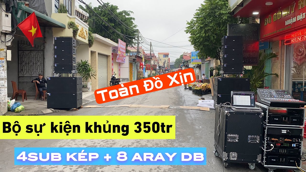 Lắp Đặt Tại Hải Phòng Bộ Sự Kiện khủng dbacoustic + Mixer hay nhất hiện nay M32r live // Khánh NB