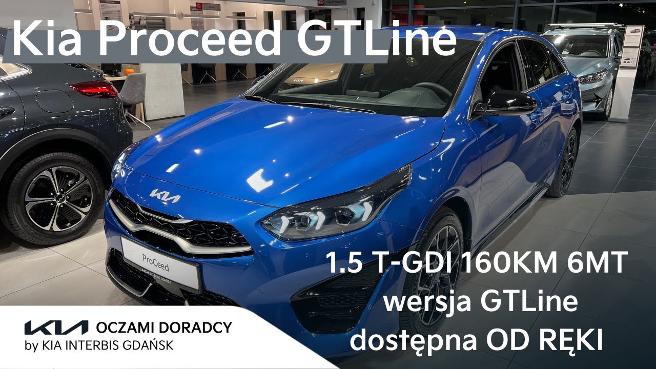 Kia Proceed [1.5 T-GDI 160KM 6MT] wersja GTLine z pakietem AEB i TEC w kolorze Blue Flame - od ręki!