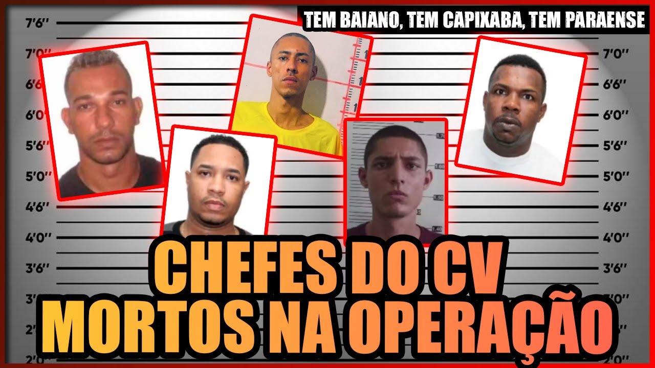 OS CHEFES DO CV DE OUTRO ESTADO QUE FORAM M0RT0S NO RIO DE JANEIRO