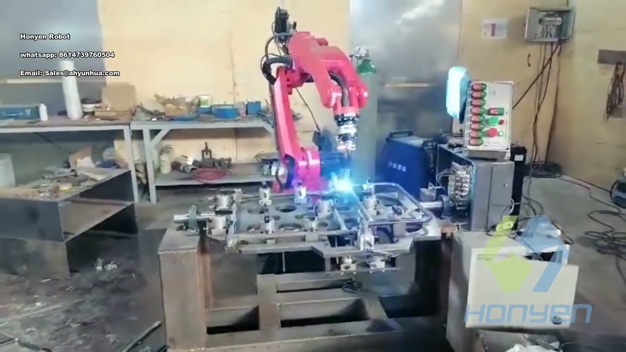 ARES arc welding robot is used in chair welding