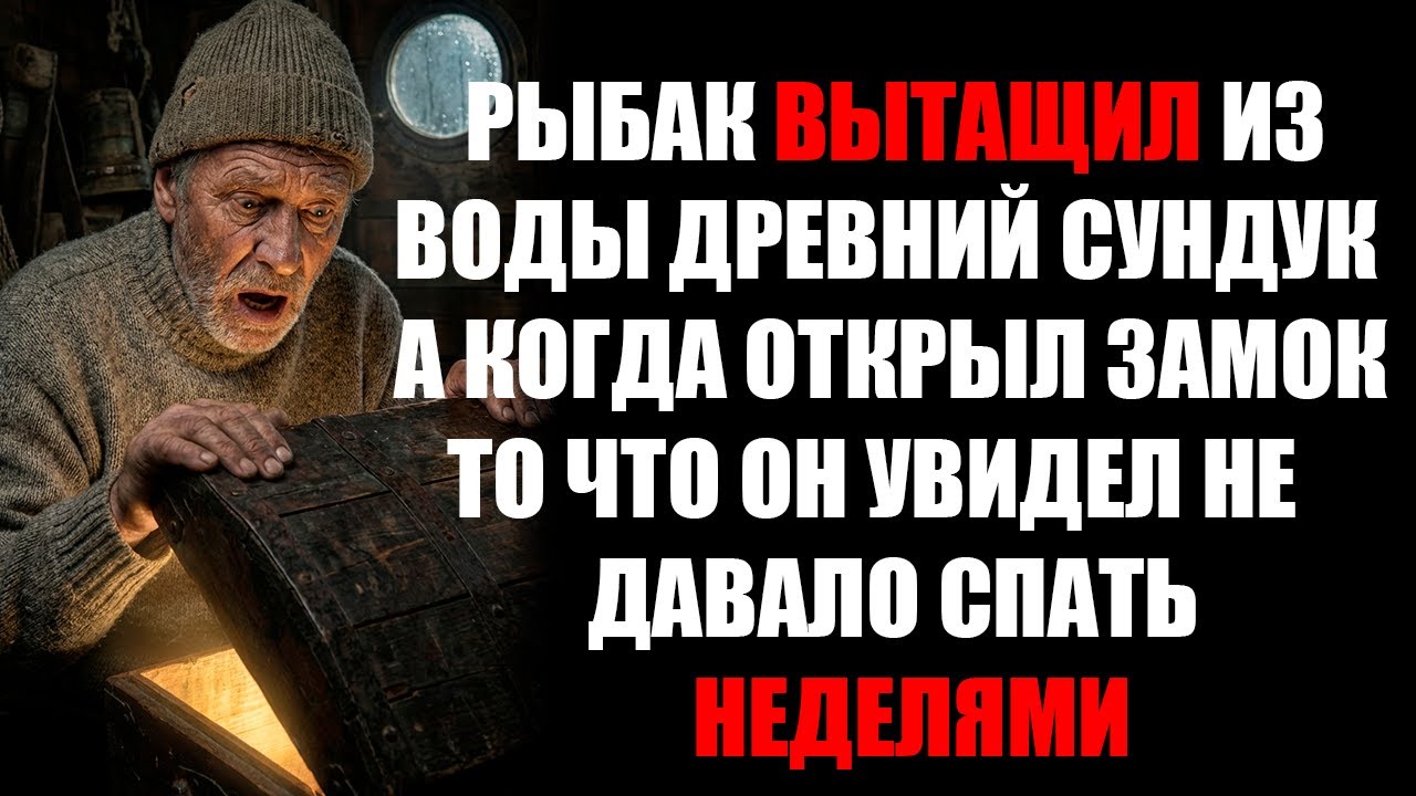 Рыбак вытащил из воды древний сундук, а когда открыл замок, то что увидел не давало спать неделями!
