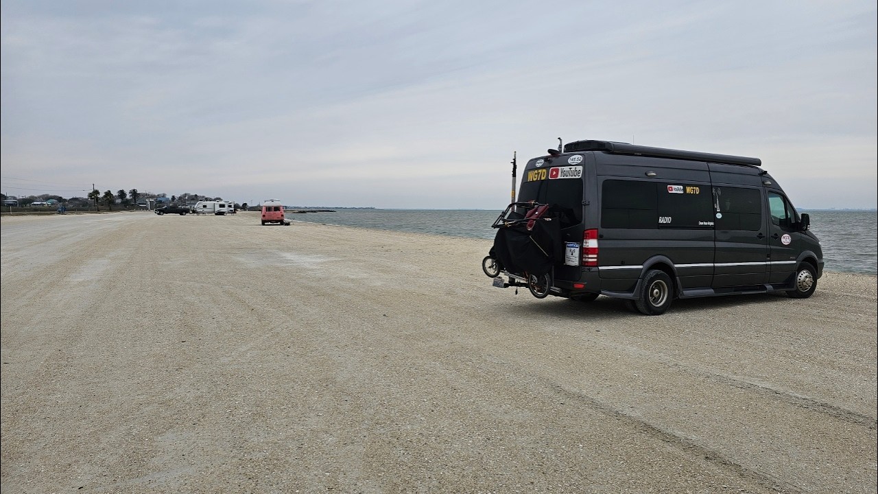 FREE ! Beach camping at Magnolia Beach Texas 2026  WG7D