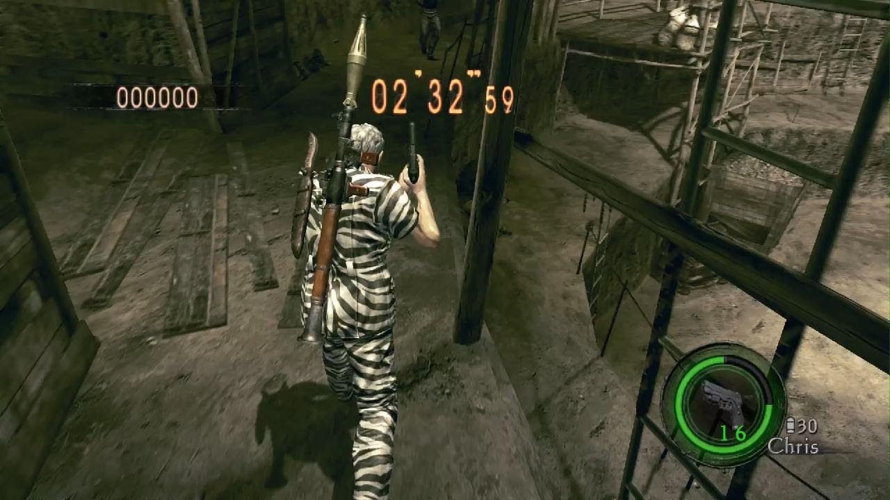 RESIDENT EVIL 5 Mercenaire SOLO Mines Chris Safari 718,304 ( 718k )