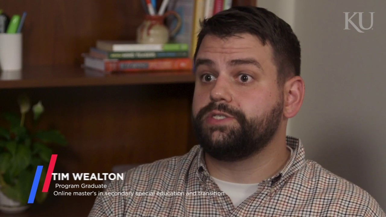 The portfolio project in the online master's in transition at KU School of Education.