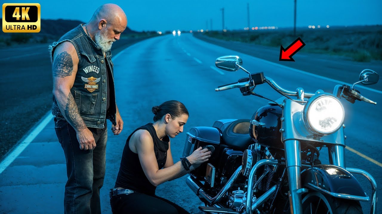 She Helped a Stranded Hells Angel For Free— Next Day, Her Whole Life Changed Forever!