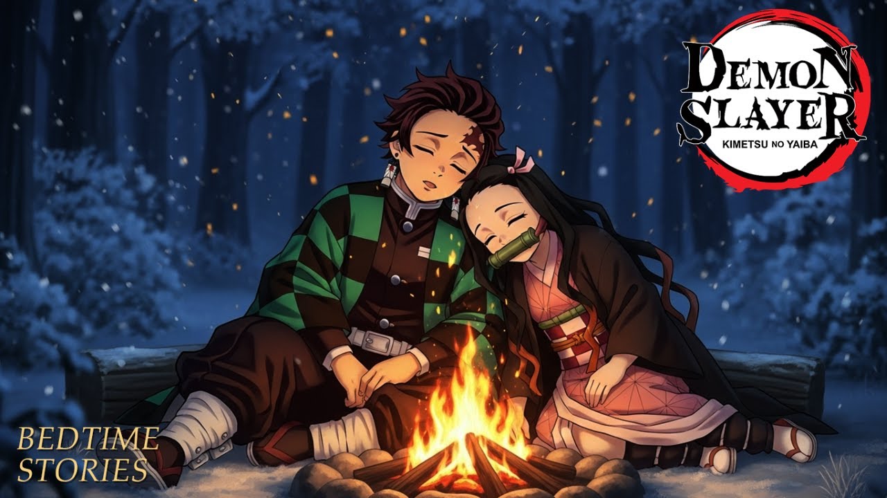 Demon Slayer: Kimetsu No Yaiba | Bedtime Story & Relaxing Music Ambience for Sleep