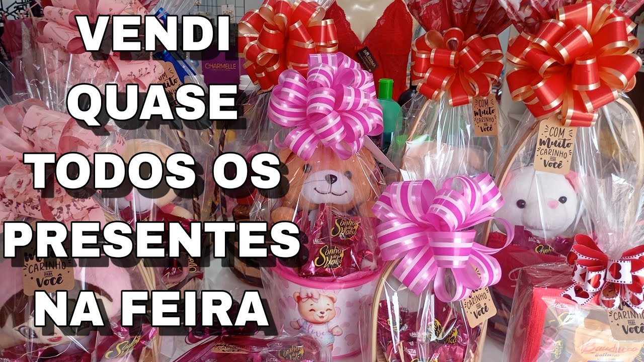 VENDI QUASE TODOS OS PRESENTES NA FEIRA
