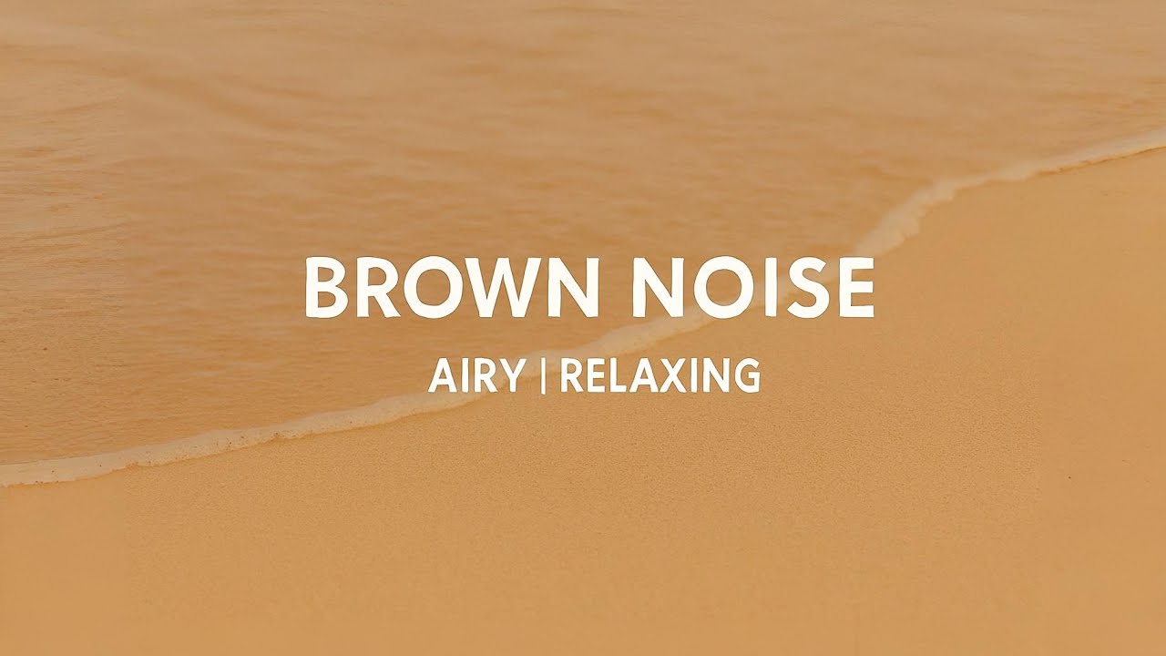 Airy Brown Noise for Sleep & Focus | Wide Reverb Ambience (12 Hours, Dark Screen)