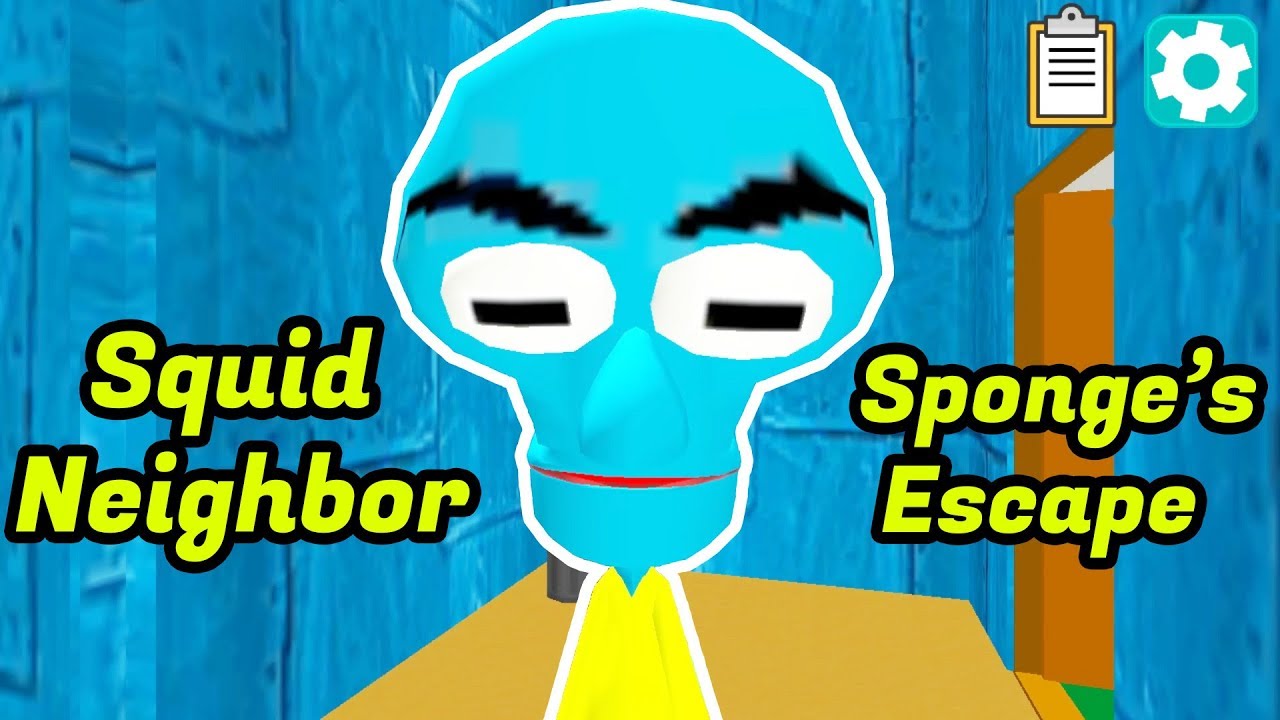 Squid Neighbor Sponge's Escape Level 1 To Level 10 Full Gameplay