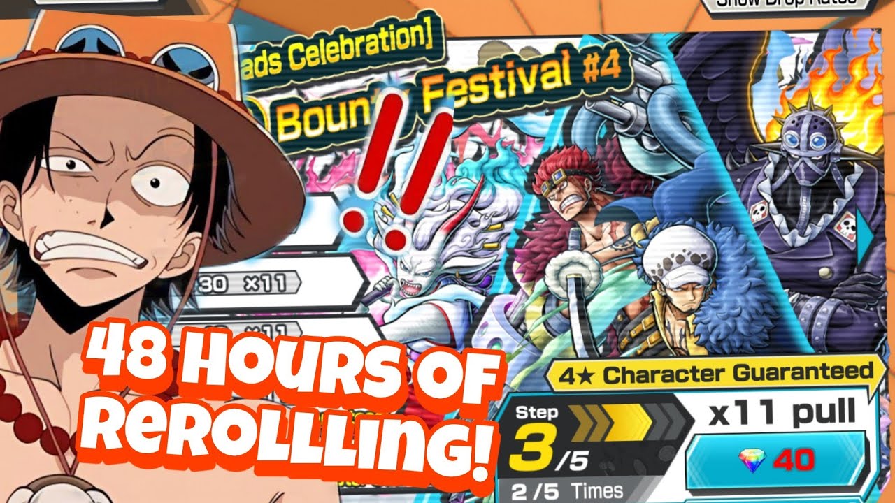 I Rerolled for 48 HOURS On The 14 EX Banner And  I Got... |One Piece Bounty Rush|