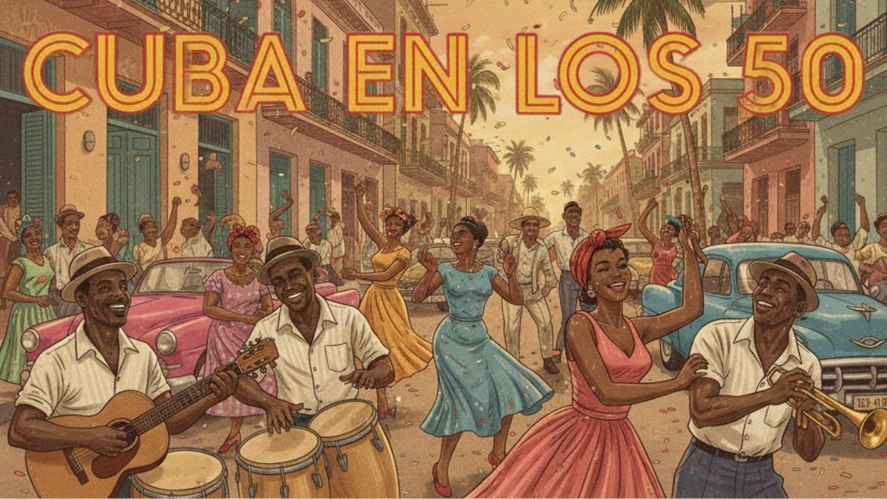 Las Calles de Cuba en los Años 50 🎶 Son, Bolero y Guaracha con Benny Moré y Pérez Prado