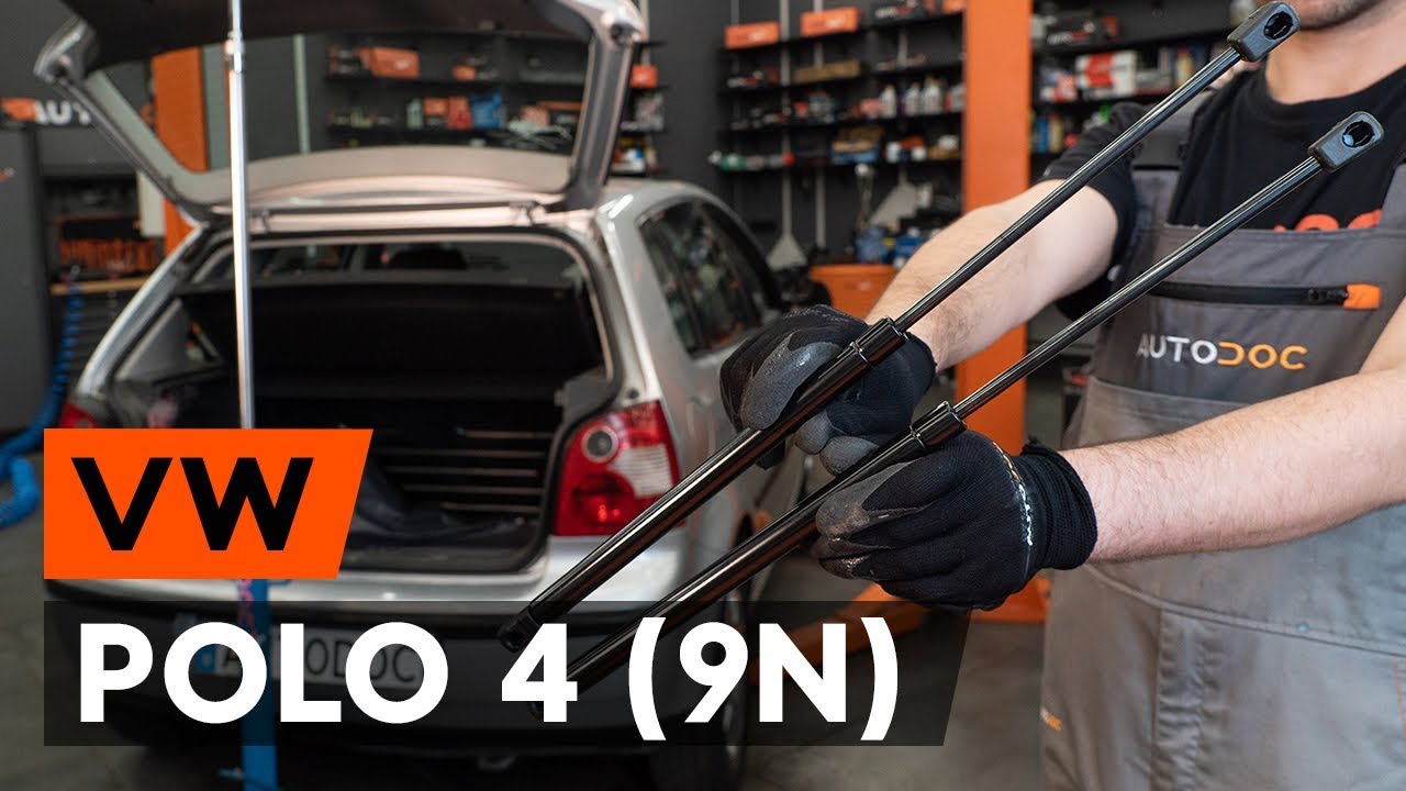 Jak wymienić siłownik klapy bagażnika w VW POLO 4 (9N) [PORADNIK AUTODOC]