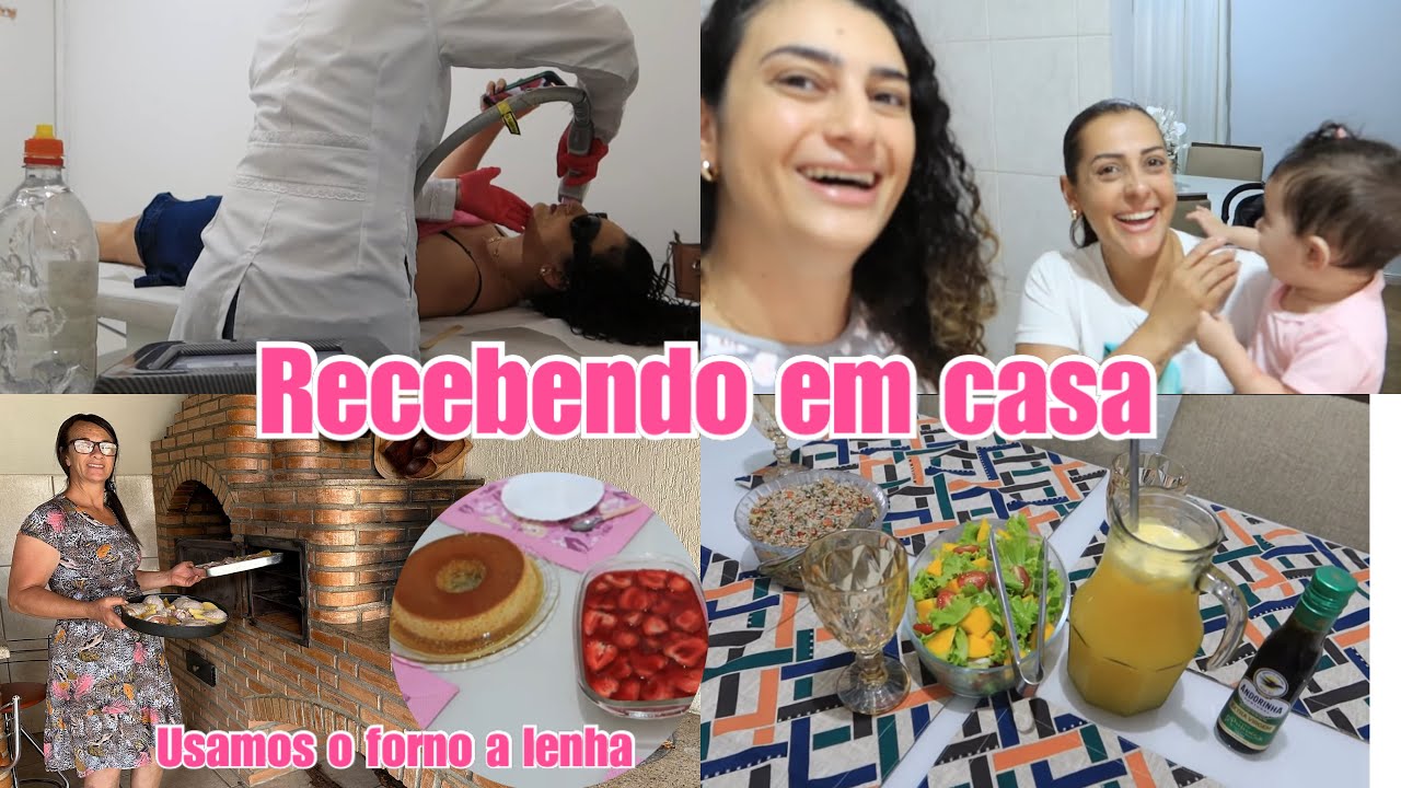 Depilação a laser,recebi visita,usamos o forno a lenha primeira vez,surpresa de morango|LAÍS VELOSO
