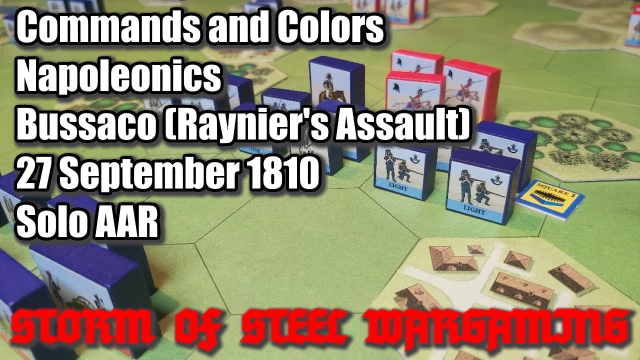 Commands and Colors: Napoleonics Bussaco Part 1 27 Sept 1810 | Solo | Storm of Steel Wargaming