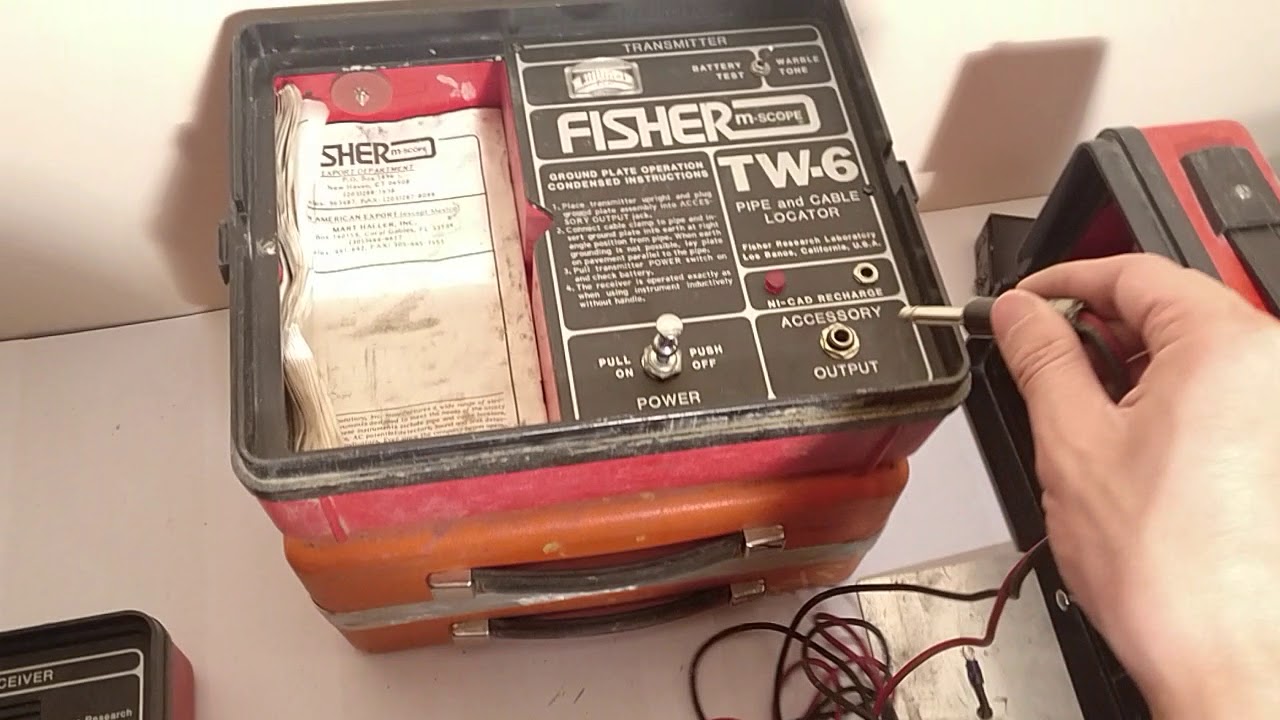 Fisher TW-6 Pipe and Cable Locator (Receiver and Transmitter)