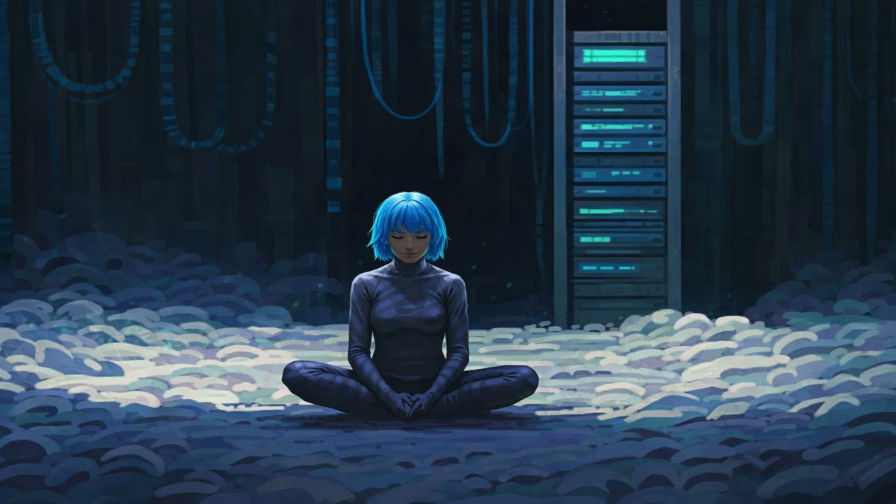 Lost in the Neon Grid : Ambient Soundscapes | Dark Synthwave for Deep Focus & Night Coding | 1 hour+