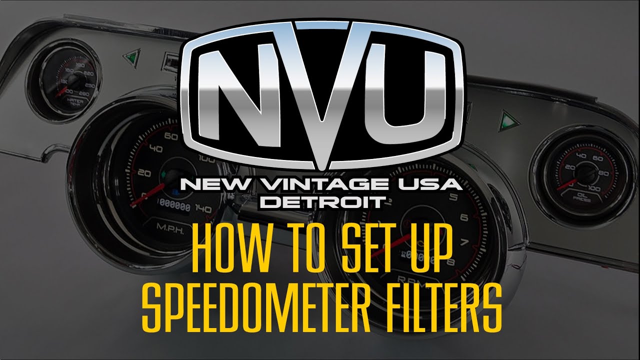 NEW VINTAGE USA NVU SPEEDOMETER FILTER USE AND SET UP