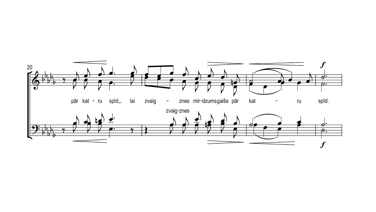 Jāzeps Vītols | DIEVIŠĶAIS MIRDZUMS | Riga Chamber Choir 