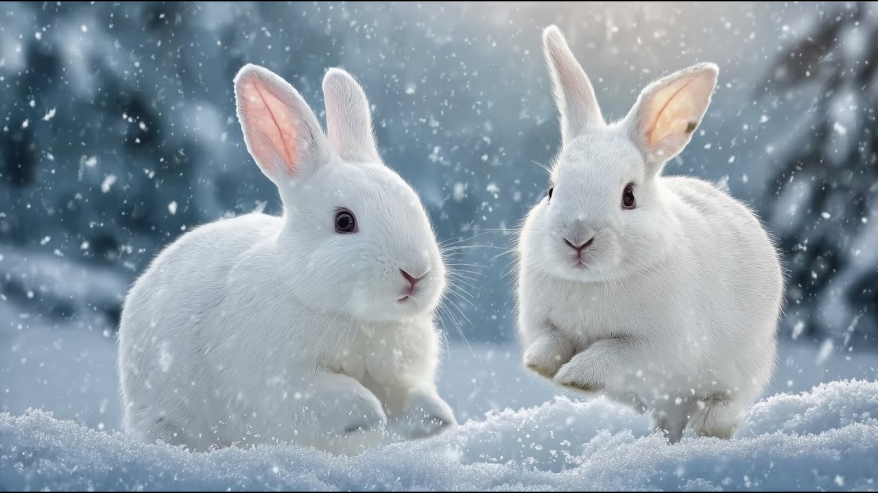Snowy Wildlife Moments & Gentle Piano ❄️ Peaceful Winter Scenes to Help You Relax and Sleep Deeply