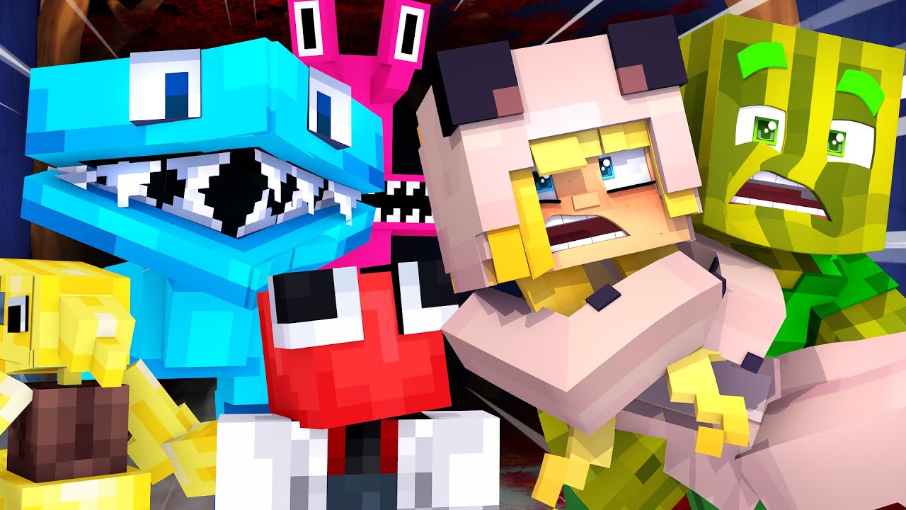 MINECRAFT, ABER RAINBOW FRIENDS 2 VERFOLGEN UNS?!
