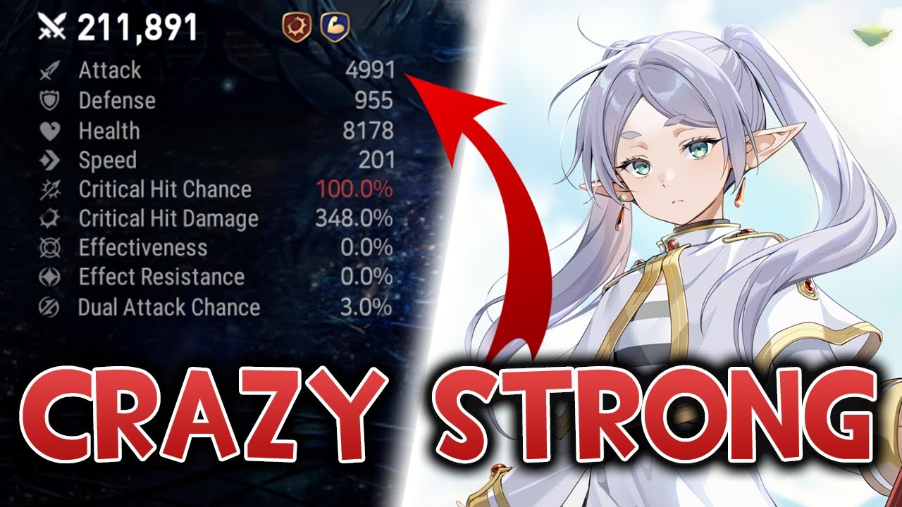 Epic Seven - Frieren Summons & Showcase - 
