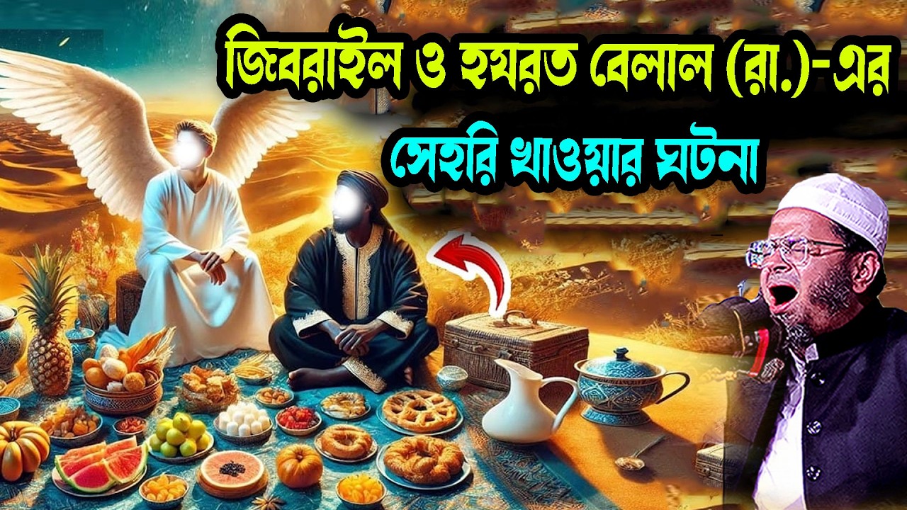 হযরত জিবরাইল (আ.) ও হযরত বেলাল (রা.)-এর সেহরি খাওয়ার ঘটনা মুফতি নাসির উদ্দিন আনসারী নতুন ওয়াজ 2025