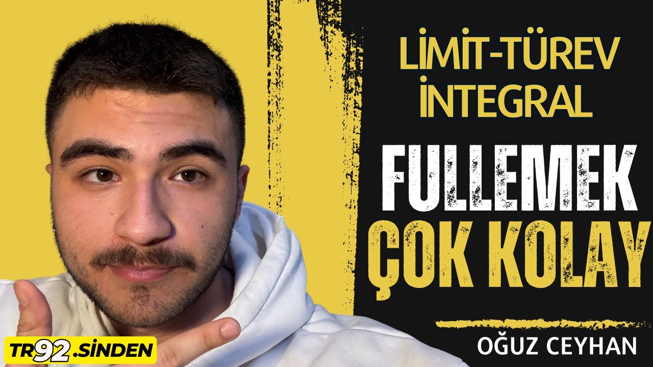 ✅9DK'da LTİ Nasıl Fullenir? Limit-Türev-İntegral Kaynak-Video-Çalışma Tavsiyesi #yks2024  #ayt  #tyt