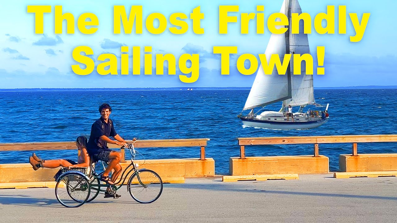 Young Sailing Couple Living the Dream on a Budget Sailboat.. Our Journey to Oriental, North Carolina