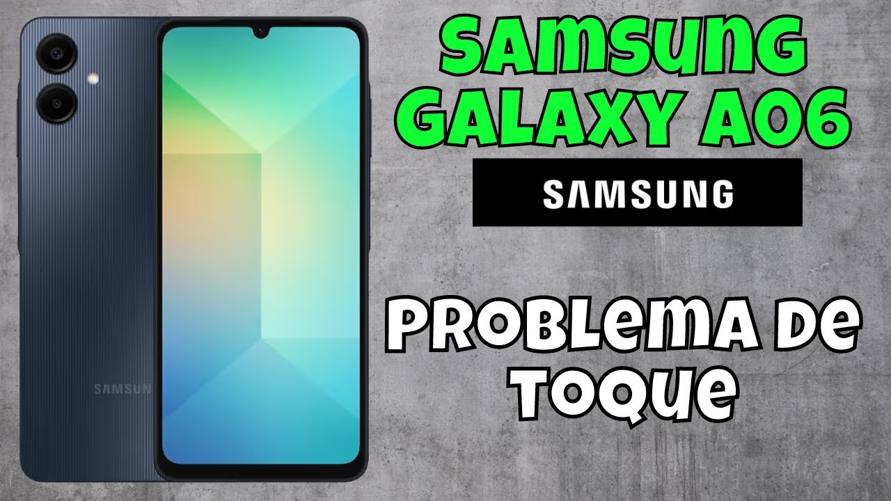 Touch n&atilde;o funciona como resolver || Problema de toque || toque lento Samsung Galaxy A06