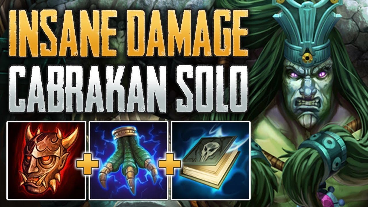 RANGDA'S ONE SHOT BUILD! Cabrakan Solo Gameplay (SMITE Conquest)