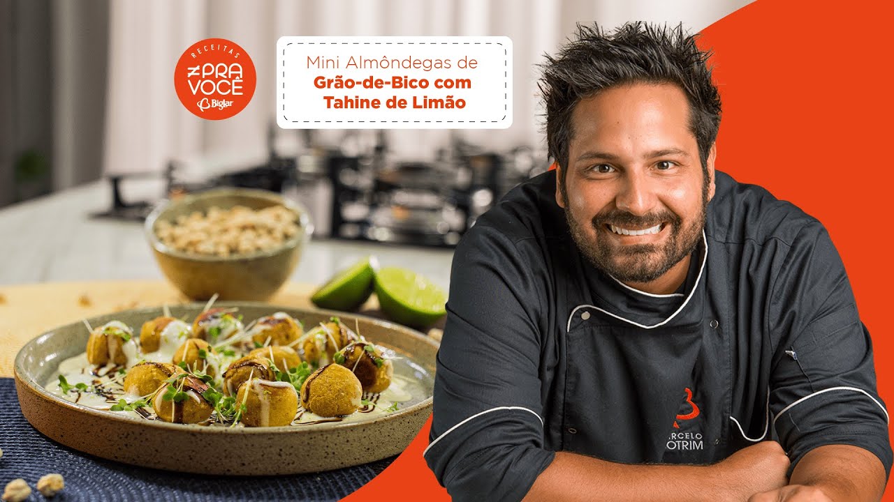 Mini Almôndegas de Grão-de-Bico com Tahine de Limão |  | Receita ≠ Pra Você