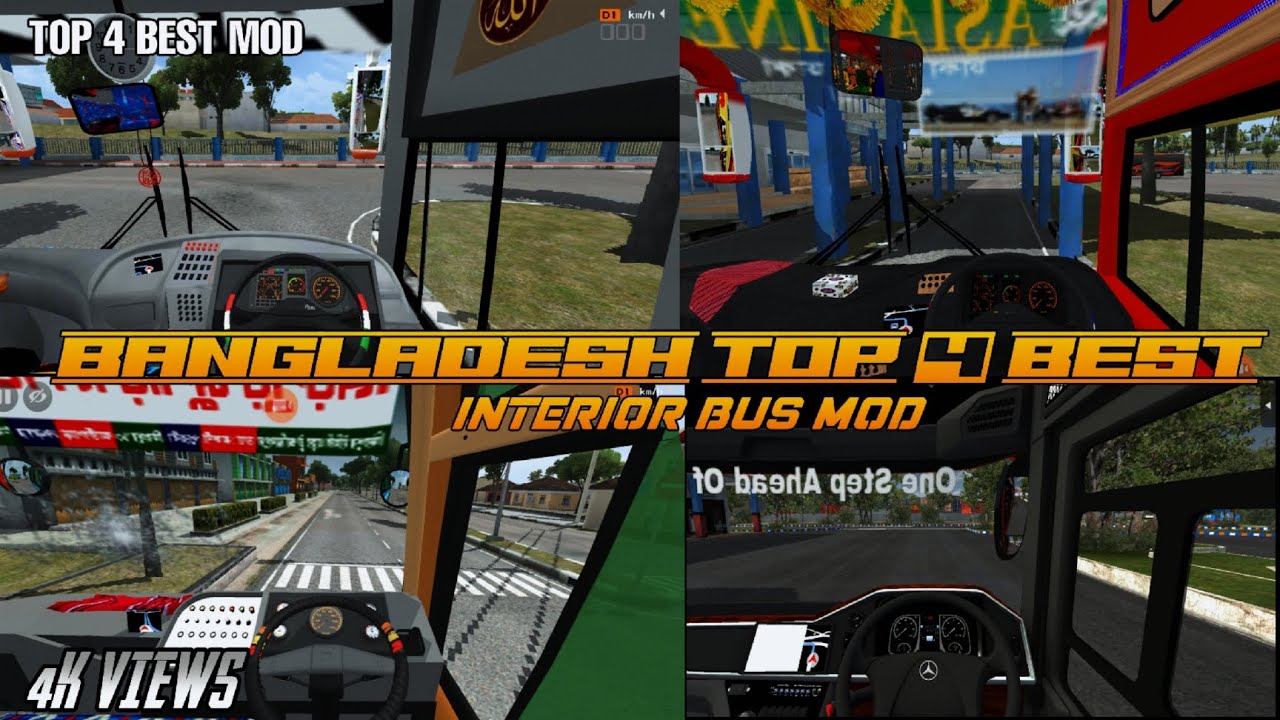 BANGLADESH TOP 4 BUS MOD FREE DOWLOAD ✅ BD BUS LOVER AFFNAN BEST DASHBOARD MOD