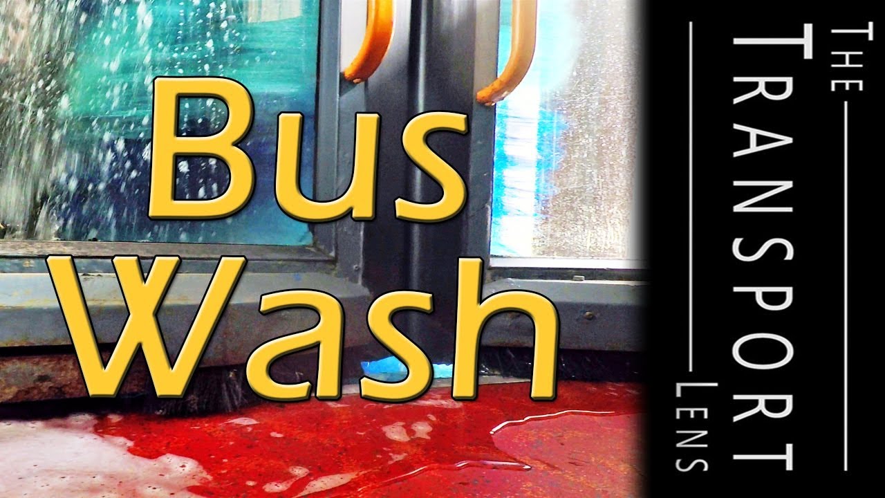 Riding through a Bus Wash on a Bus