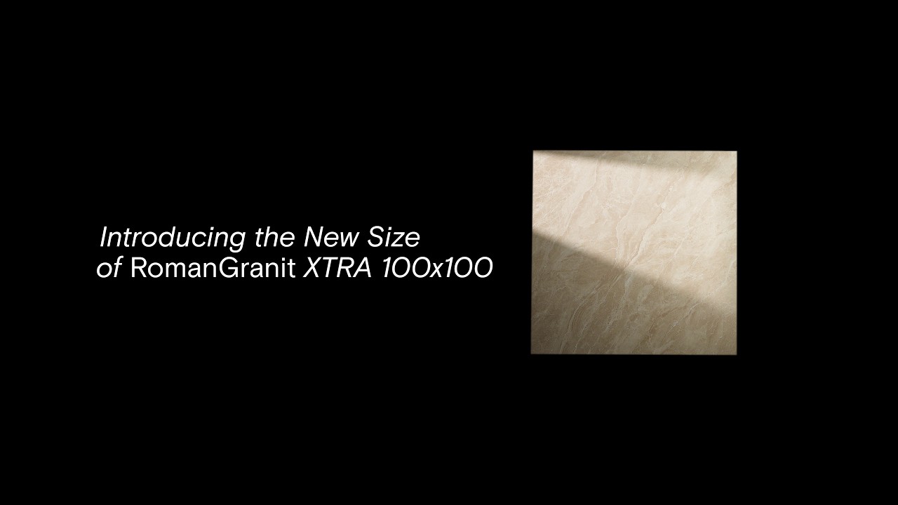 Introducing 100×100, The NEW SIZE of #RomanGranitXTRA #BuilttoLast #RomanLivingLegacy 