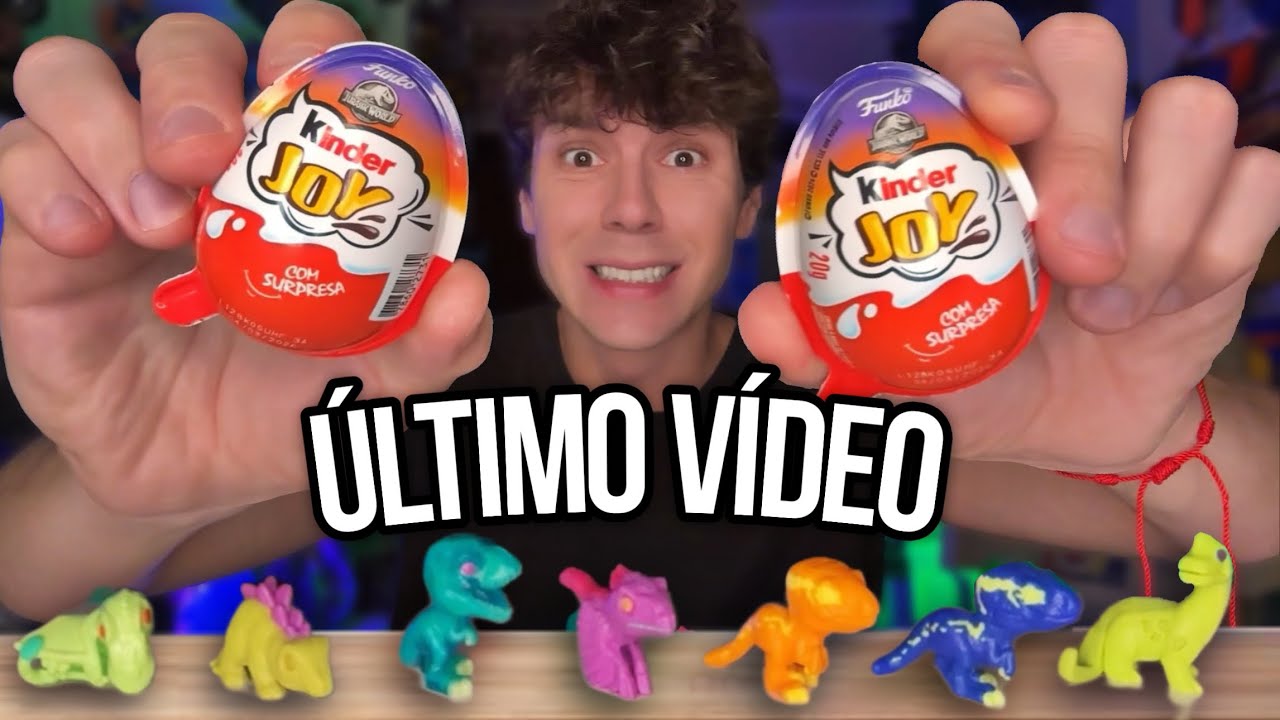ÚLTIMO VÍDEO! É O FIM DOS DINOSSAUROS DE KINDER JOY JURASSIC WORD NO CANAL?
