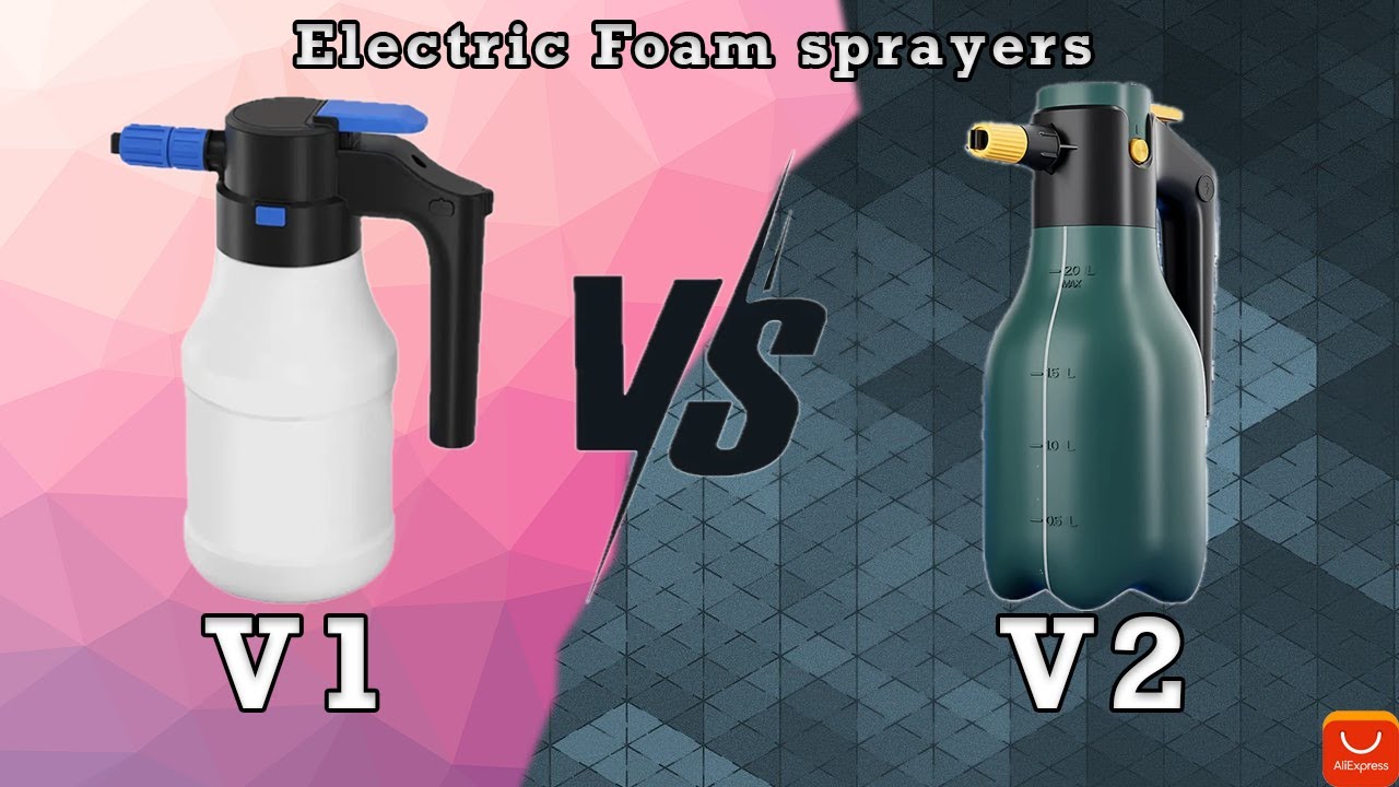 AliExpress Electric Foam Sprayer Old V1 vs New  V2  Real Comparison