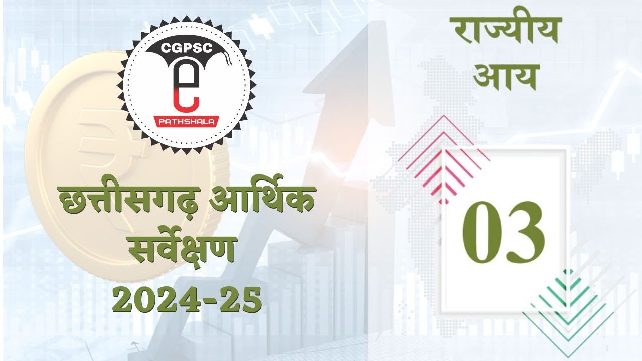 छत्तीसगढ़ आर्थिक सर्वेक्षण 2024-25 (अध्याय - 3 : राज्यीय आय) | CG Economic Survey 2025