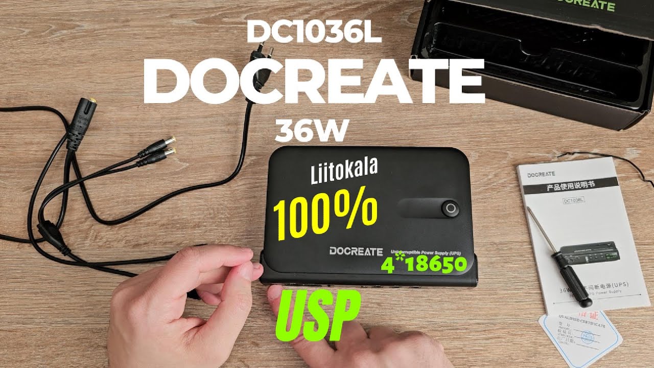 Підключаємо UPS DOCREATE DC1036L | Що приїхало з AliExpress?