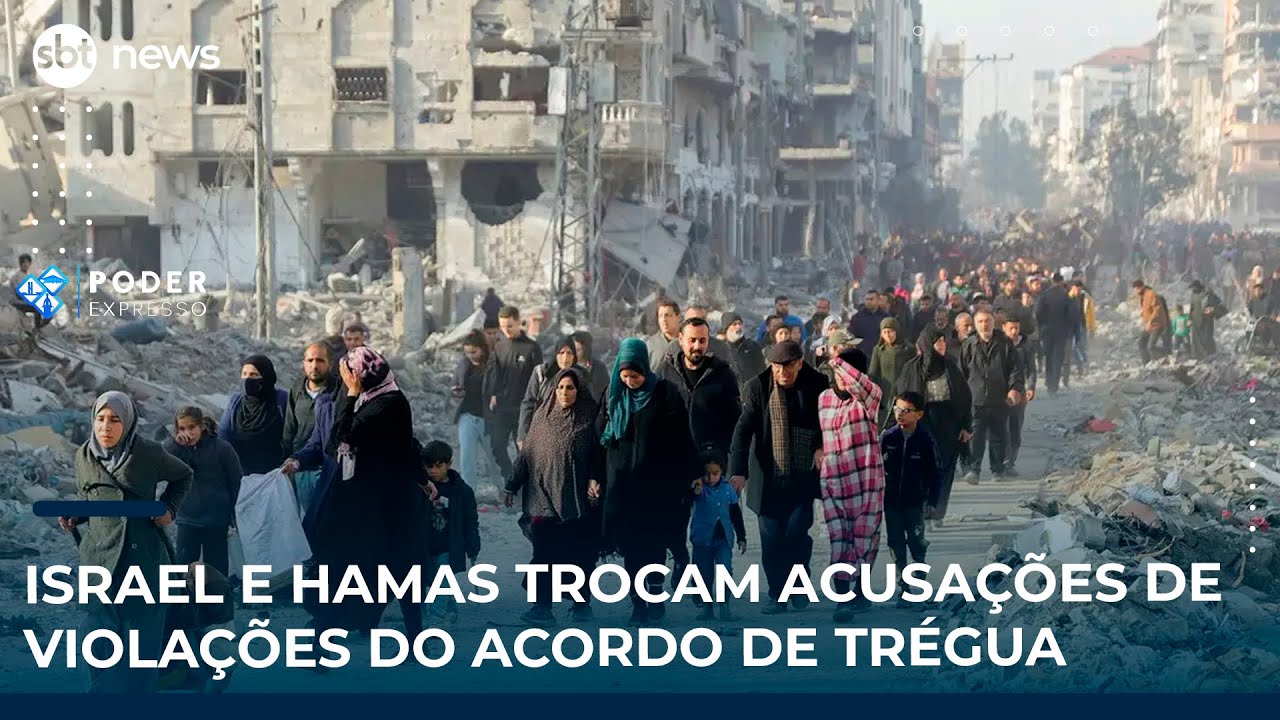 Israel e Hamas trocam acusa&ccedil;&otilde;es de viola&ccedil;&otilde;es do acordo de tr&eacute;gua | SBT News