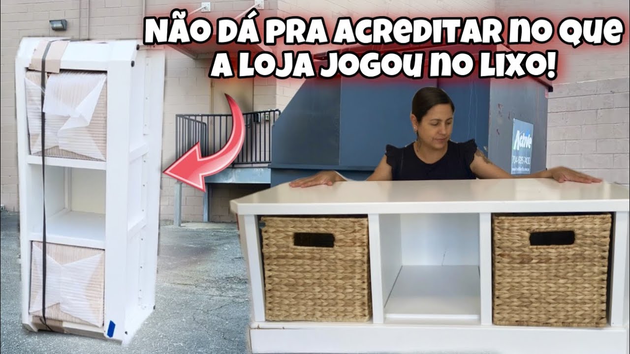 Não dá pra acreditar no que a loja jogou no lixo dos Estados unidos!🇺🇸