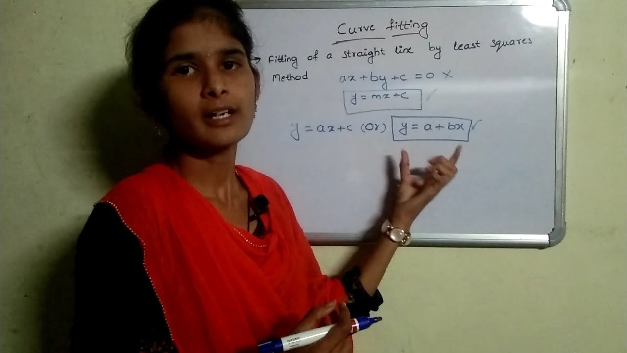 introduction of fitting a straight line, parabola by using least squares method 【 తెలుగు లో 】