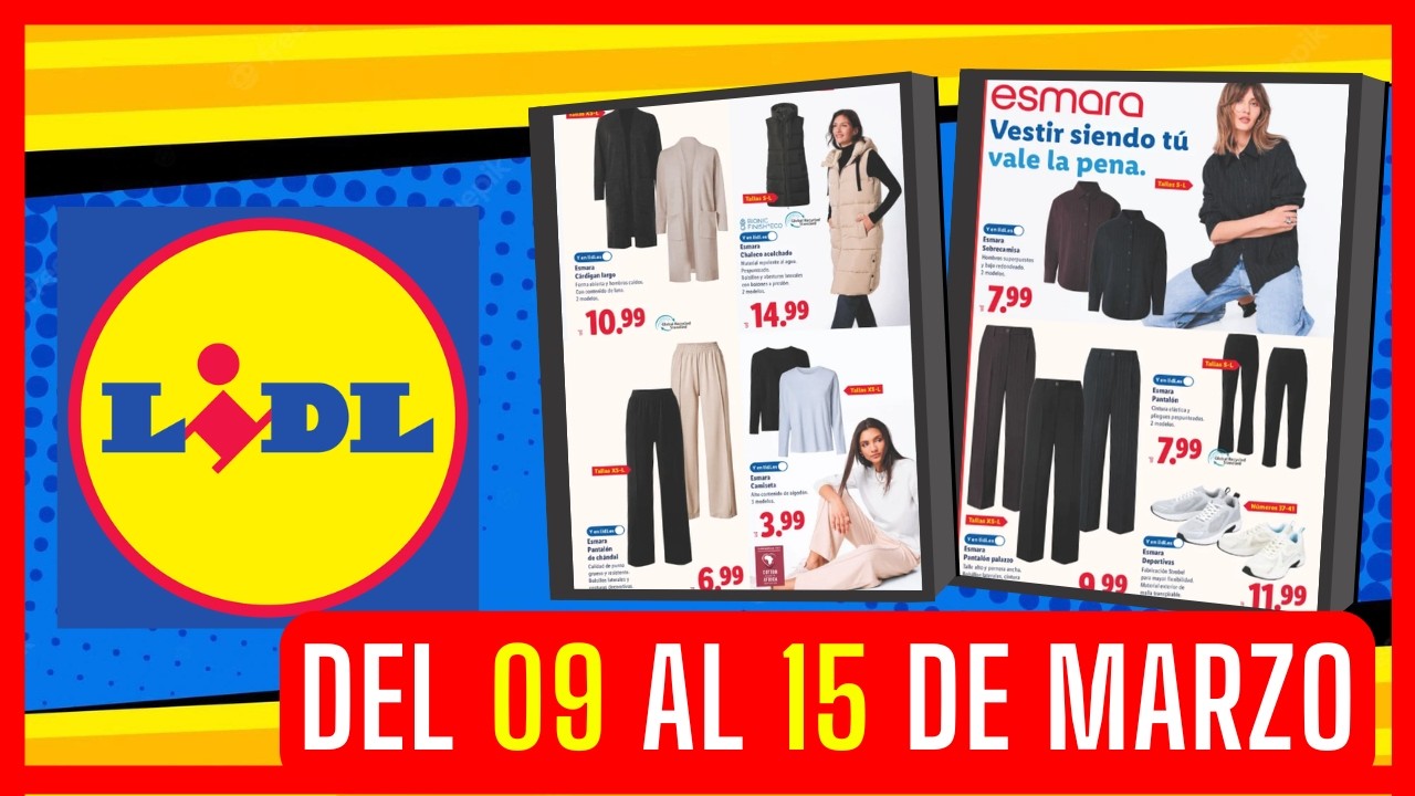 Ofertas LIDL ESTA SEMANA alimentacion y  Ropa a Precios Bajos