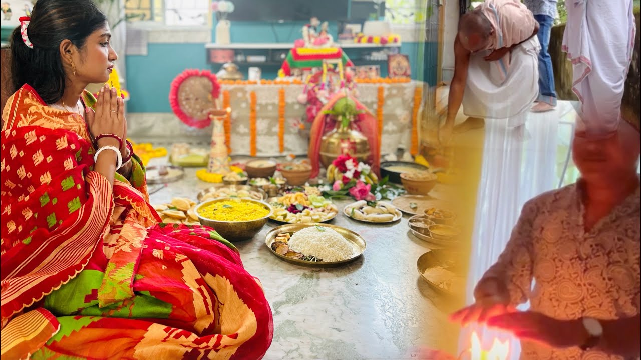 লক্ষ্মী পুজো Special Vlog. কি করে বৈষ্ণব মতে মা লক্ষ্মীর পুজো করা হয়…🙏