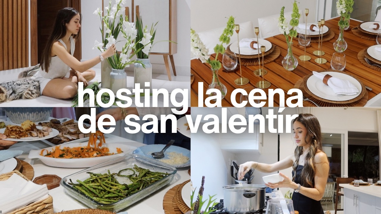 organizar una cena en casa sin estrés🍷♥️