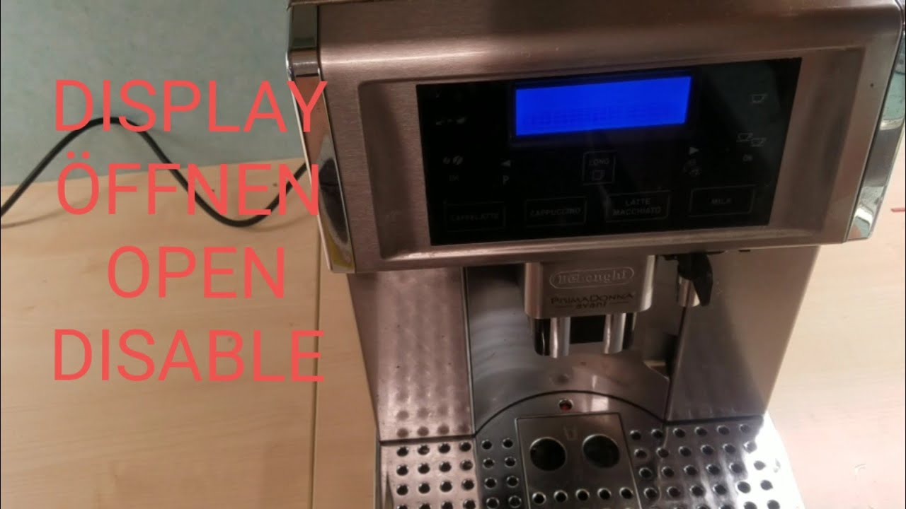 Delonghi ESAM 6700 Display ausbauen ausführlich reparieren öffnen Primadonna Avant Teil 1